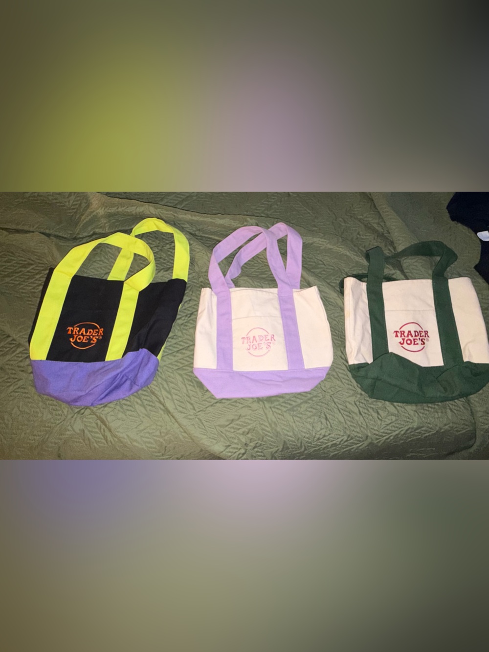 Trader Joe’s mini Canvas Tote Bags